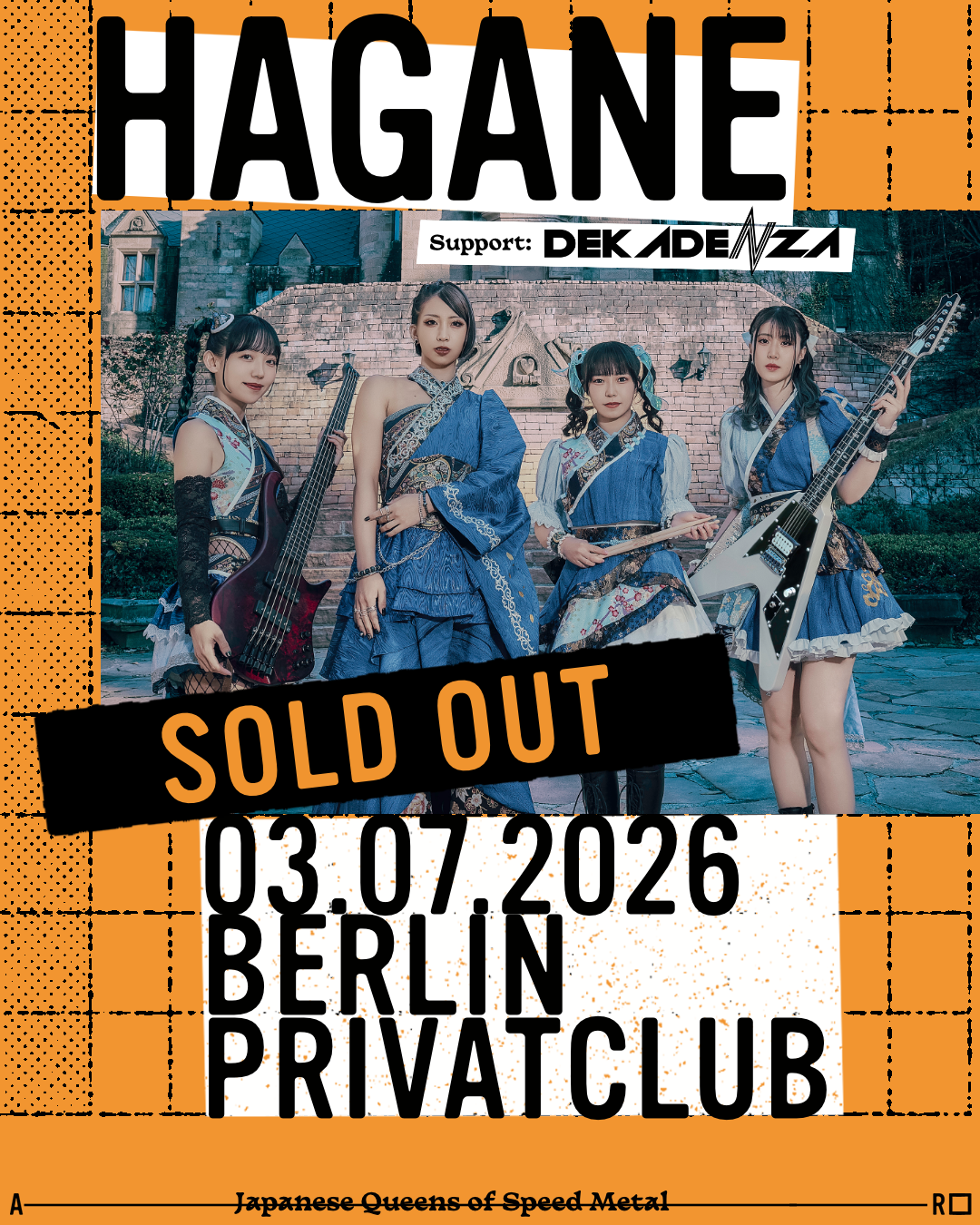 イベント＞7/3ベルリンPrivatclub(「HAGANE - Japanese Queens of