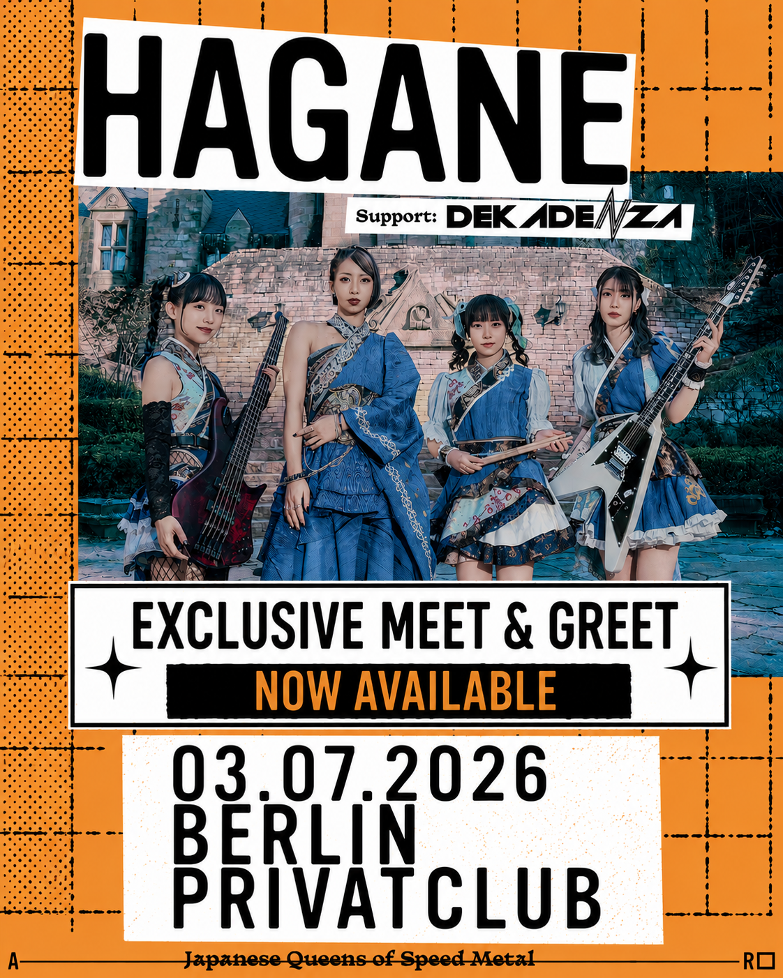 イベント＞7/3ベルリンPrivatclub(「HAGANE - Japanese Queens of